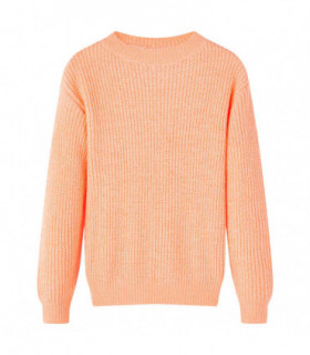 Kids' Sweater Knitted Bright Orange 104