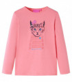 Kids' T-shirt with Long Sleeves Pink 92
