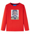 Kids' T-shirt with Long Sleeves Red 116