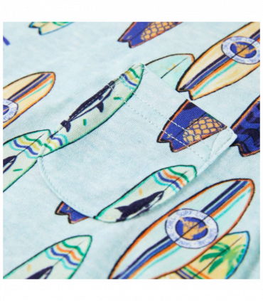 Kids' Tank Top Soft Blue Melange 92