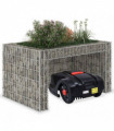 Lawn Mower Garage with Raised Bed 110x80x60 cm Steel Wire