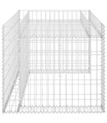 Lawn Mower Garage with Raised Bed 110x80x60 cm Steel Wire