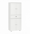 Modern Kitchen Pantry Cupboard w/ Drawer and Shelves, 76.2x40x184cm