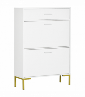 Modern Shoe Cupboard for Hallway w/ Flip Drawers 12 Pair Shoe Storage Organizer