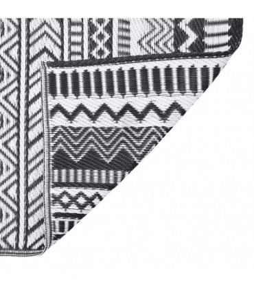 Outdoor Rug Black 120x180 cm PP