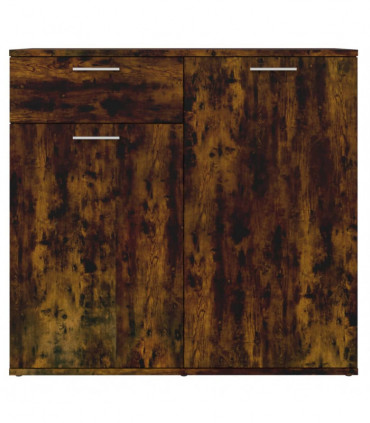 Sideboard Smoked Oak 80x36x75 cm Engineered Wood