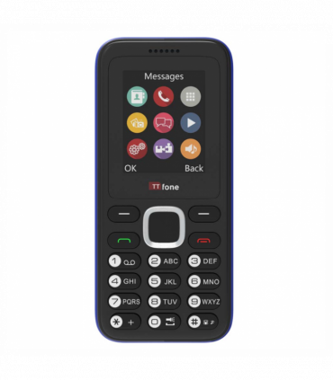TTfone TT150 Blue Dual SIM with Mains Charger, Vodafone Pay As You Go