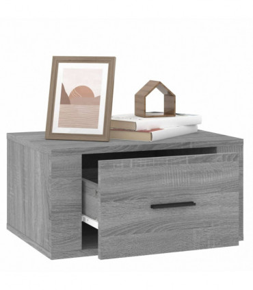 Wall-mounted Bedside Cabinets 2 pcs Grey Sonoma 50x36x25 cm