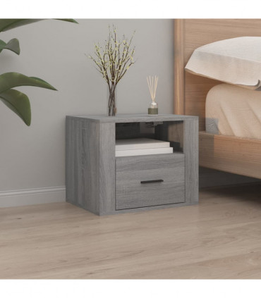 Wall-mounted Bedside Cabinets 2 pcs Grey Sonoma 50x36x40 cm