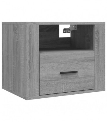 Wall-mounted Bedside Cabinets 2 pcs Grey Sonoma 50x36x40 cm