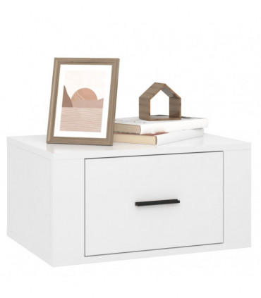 Wall-mounted Bedside Cabinets 2 pcs High Gloss White 50x36x25cm