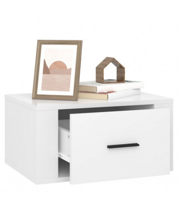 Wall-mounted Bedside Cabinets 2 pcs High Gloss White 50x36x25cm