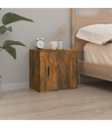 Wall-mounted Bedside Cabinets 2 pcs Smoked Oak 50x30x47 cm