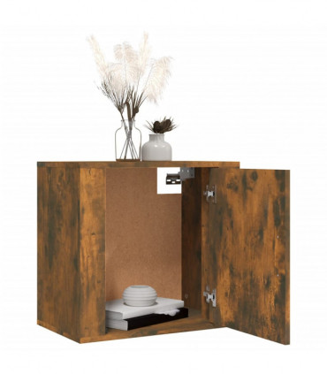 Wall-mounted Bedside Cabinets 2 pcs Smoked Oak 50x30x47 cm