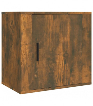 Wall-mounted Bedside Cabinets 2 pcs Smoked Oak 50x30x47 cm