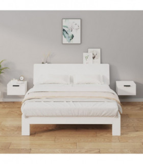 Wall-mounted Bedside Cabinets 2 pcs White 34x30x20 cm