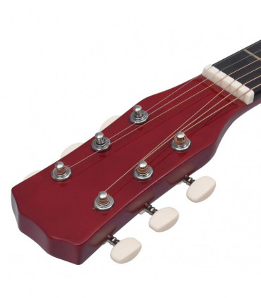 Western Acoustic Cutaway Guitar with 6 Strings 38 Light Brown