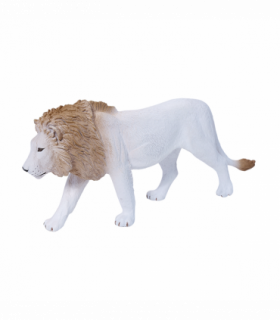 White Lion Toy  Realistic Big Cat Figurine