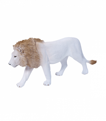 White Lion Toy  Realistic Big Cat Figurine