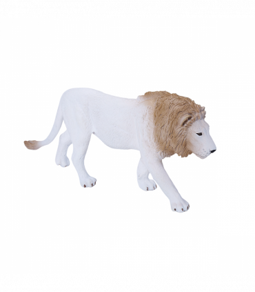 White Lion Toy  Realistic Big Cat Figurine