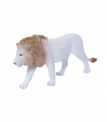 White Lion Toy  Realistic Big Cat Figurine