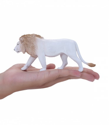 White Lion Toy  Realistic Big Cat Figurine