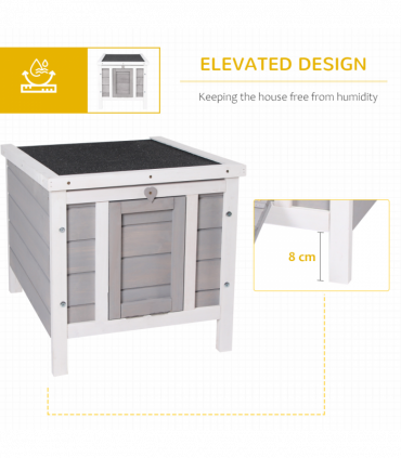 Wooden Rabbit Hutch Bunny Cage Guinea Pig House Pet Habitat Ferret Pawhut