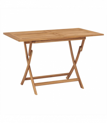 vidaXL 5 Piece Garden Dining Set Solid Teak Wood