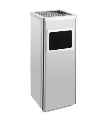 vidaXL Ashtray Dustbin Hotel 36 L Stainless Steel