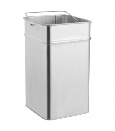 vidaXL Ashtray Dustbin Hotel 36 L Stainless Steel