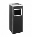vidaXL Ashtray Dustbin Hotel 36 L Steel Black