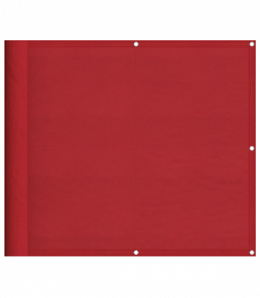 vidaXL Balcony Screen Red 90x800 cm 100% Polyester Oxford