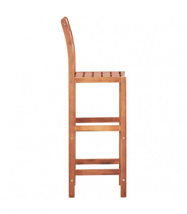 vidaXL Bar Chairs 2 pcs Solid Acacia Wood