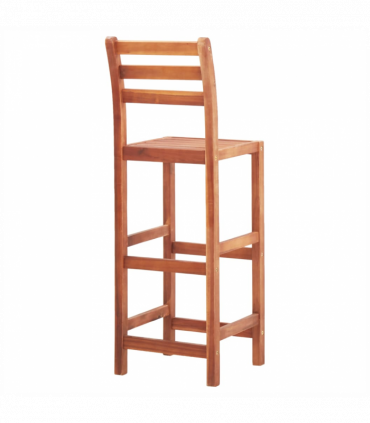vidaXL Bar Chairs 2 pcs Solid Acacia Wood