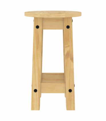 vidaXL Bar Stools 2 pcs Solid Wood Pine