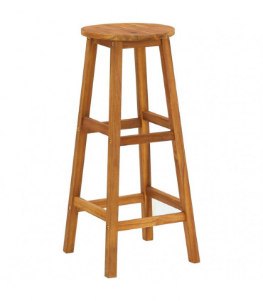 vidaXL Bar Stools 6 pcs Solid Acacia Wood