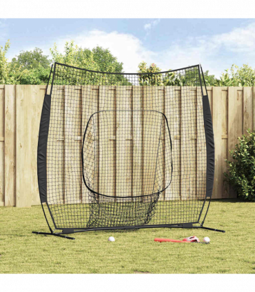 vidaXL Baseball & Softball Black 250 x 106 x 209 cm Polyester