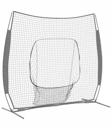 vidaXL Baseball & Softball Black 250 x 106 x 209 cm Polyester