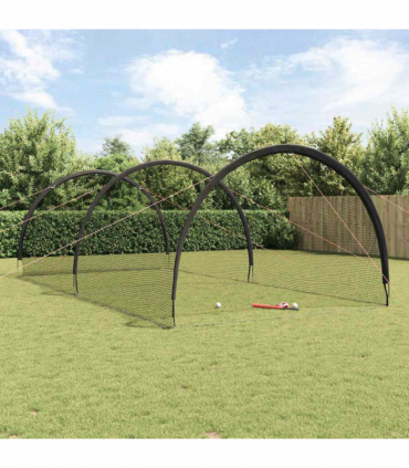 vidaXL Baseball & Softball Black 70 x 35 x 24 cm Polyester