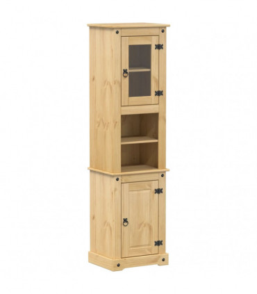 vidaXL Bathroom Cabinet Corona 50x40x185 cm Solid Wood Pine