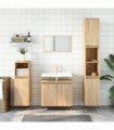 vidaXL Bathroom Cabinet Sonoma Oak 58x33x60 cm Engineered Wood