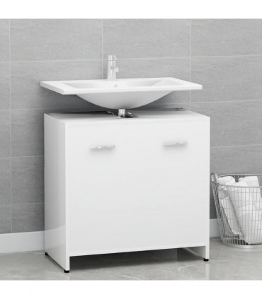 vidaXL Bathroom Cabinet White 60x33x61 cm Engineered Wood