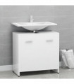vidaXL Bathroom Cabinet White 60x33x61 cm Engineered Wood