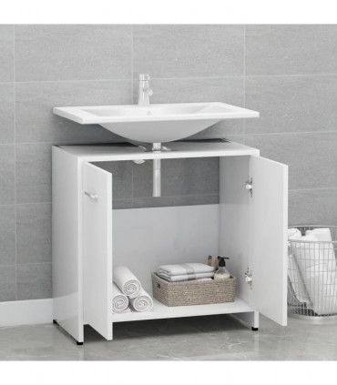 vidaXL Bathroom Cabinet White 60x33x61 cm Engineered Wood