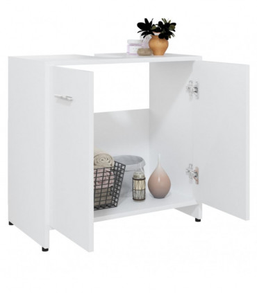 vidaXL Bathroom Cabinet White 60x33x61 cm Engineered Wood