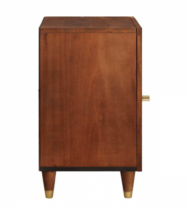 vidaXL Bathroom Cabinet with Shelf with Door Brown 38 x 33.5 x 58 cm