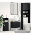 vidaXL Bathroom Sink Cabinet Black oak 60 x 30 x 60 cm Engineered Wood