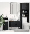vidaXL Bathroom Sink Cabinet Black oak 80 x 30 x 60 cm Engineered Wood
