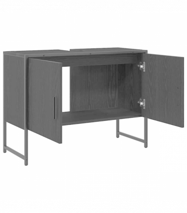 vidaXL Bathroom Sink Cabinet Black oak 80 x 30 x 60 cm Engineered Wood