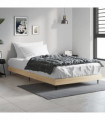 vidaXL Bed Frame Sonoma Oak 90x200 cm Engineered Wood